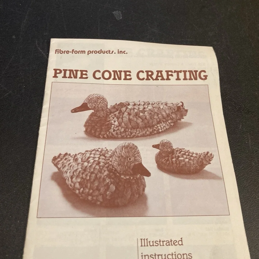 Pine Cone Crafting Fibre-Form Products‎ How To Make Duck Owl Deer Etc Book Only
